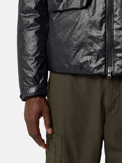 Stone Island Hooded Down Jacket with Water-Resistant Membrane 4100056