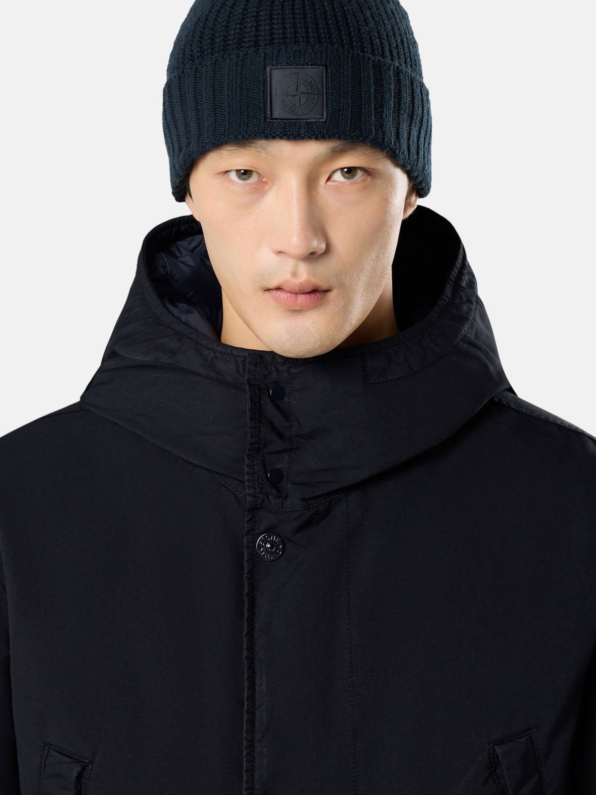 Stone Island Short Down Parka With Anti-Drop 4100062