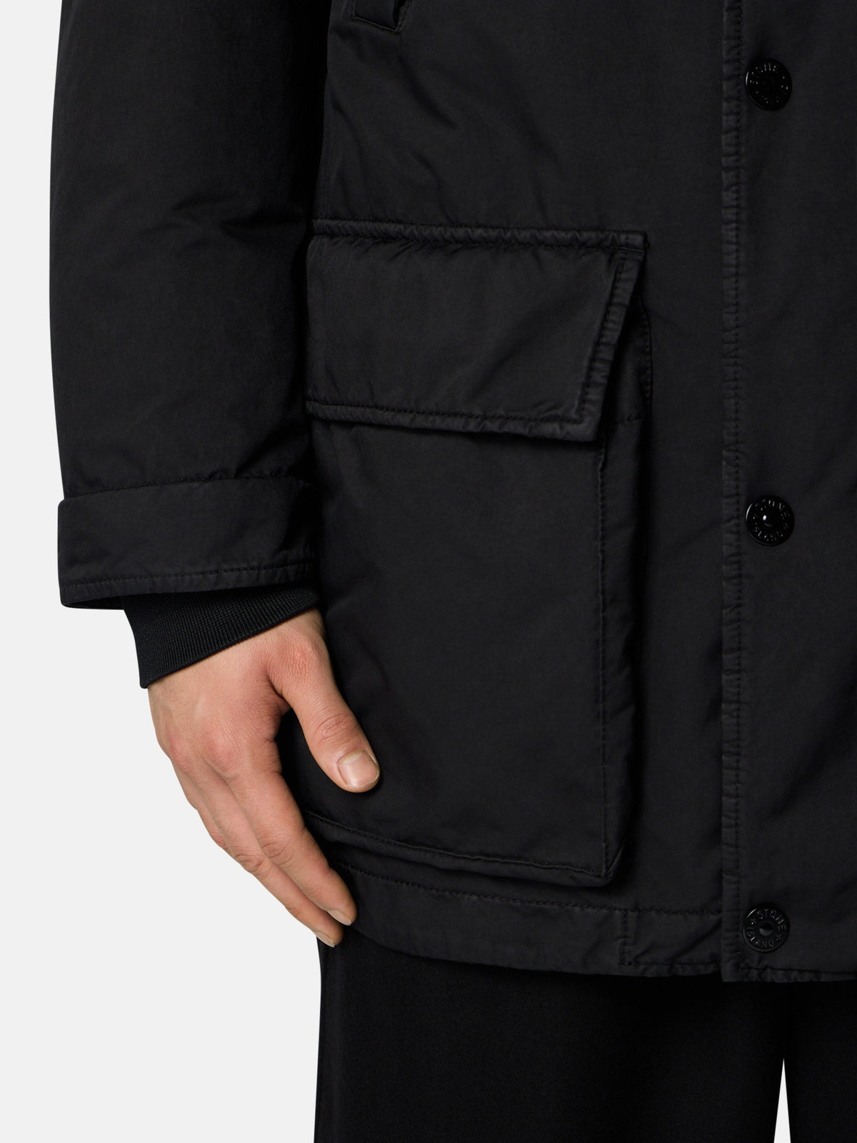 Stone Island Short Down Parka With Anti-Drop 4100062