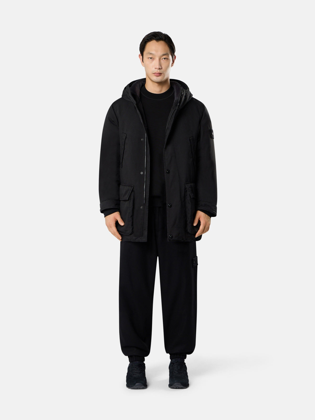 Stone Island Short Down Parka With Anti-Drop 4100062