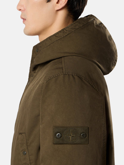 Stone Island Short Down Parka With Anti-Drop 4100062