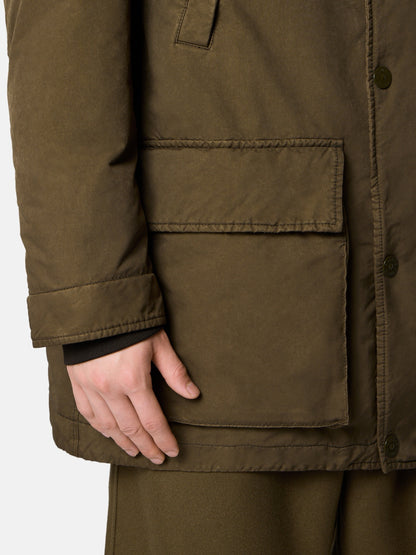 Stone Island Short Down Parka With Anti-Drop 4100062