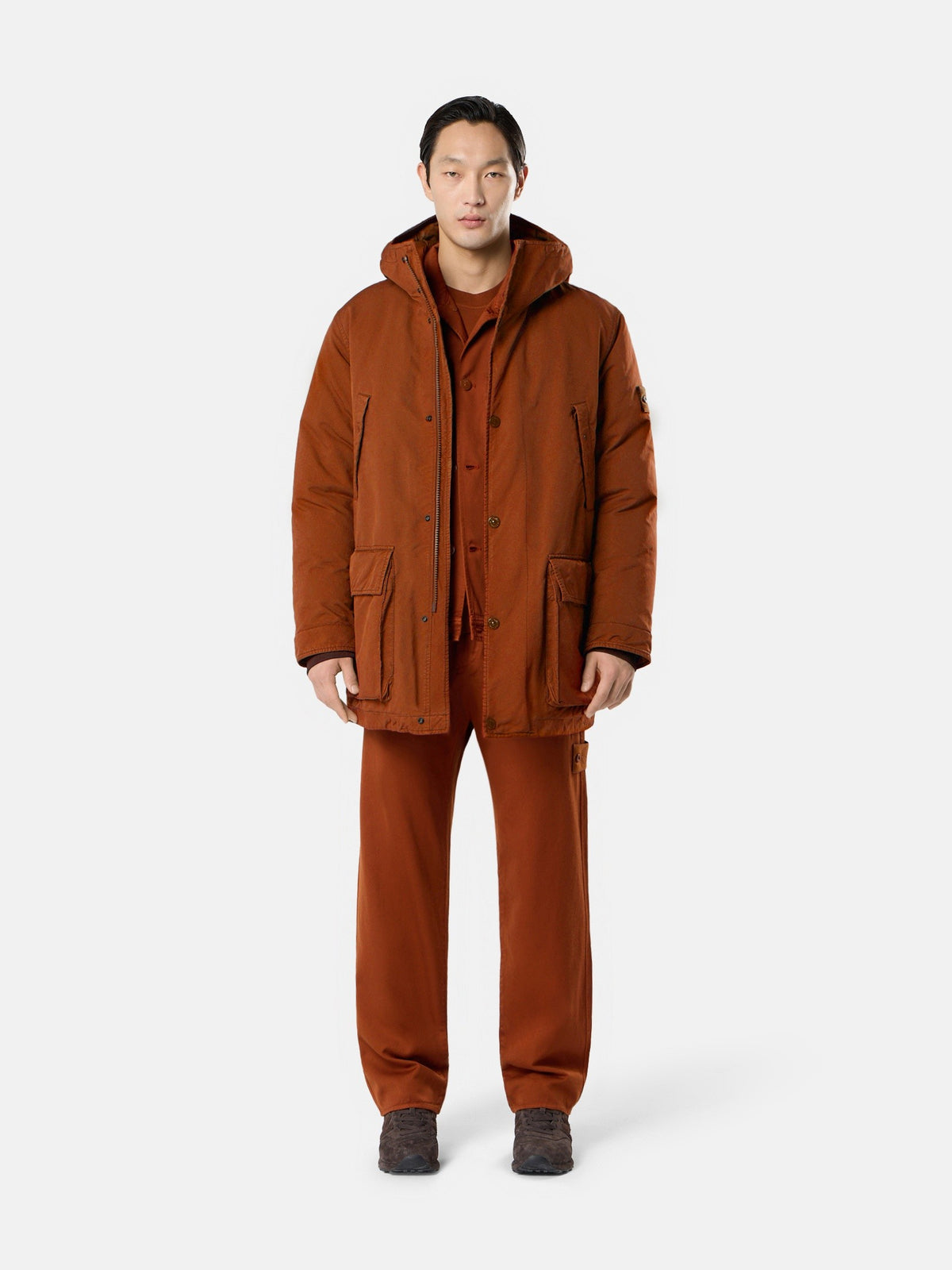 Stone Island Short Down Parka With Anti-Drop 4100062
