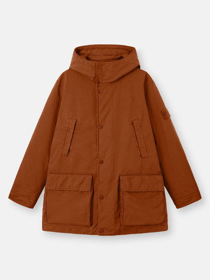 Stone Island Short Down Parka With Anti-Drop 4100062