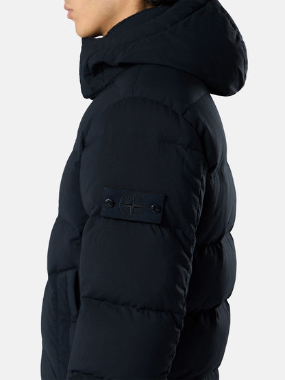Stone Island Stand Collar Down Jacket With Detachable Hood And Anti-Drop 4100063