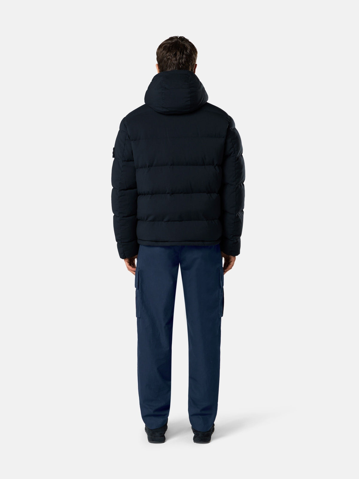 Stone Island Stand Collar Down Jacket With Detachable Hood And Anti-Drop 4100063