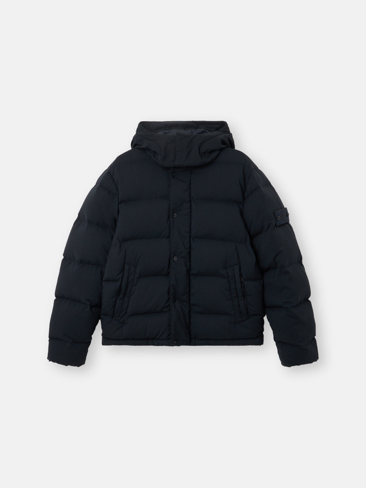 Stone Island Stand Collar Down Jacket With Detachable Hood And Anti-Drop 4100063