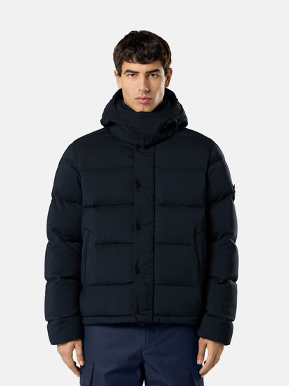 Stone Island Stand Collar Down Jacket With Detachable Hood And Anti-Drop 4100063