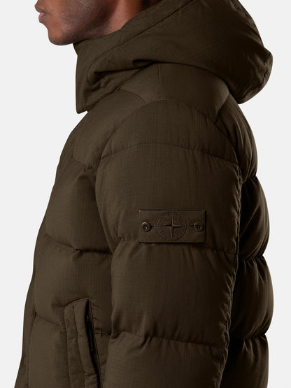 Stone Island Stand Collar Down Jacket With Detachable Hood And Anti-Drop 4100063