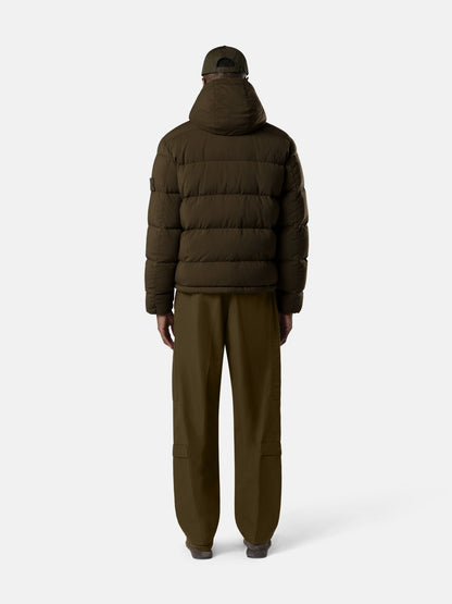 Stone Island Stand Collar Down Jacket With Detachable Hood And Anti-Drop 4100063
