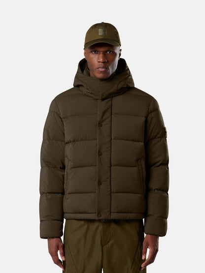 Stone Island Stand Collar Down Jacket With Detachable Hood And Anti-Drop 4100063