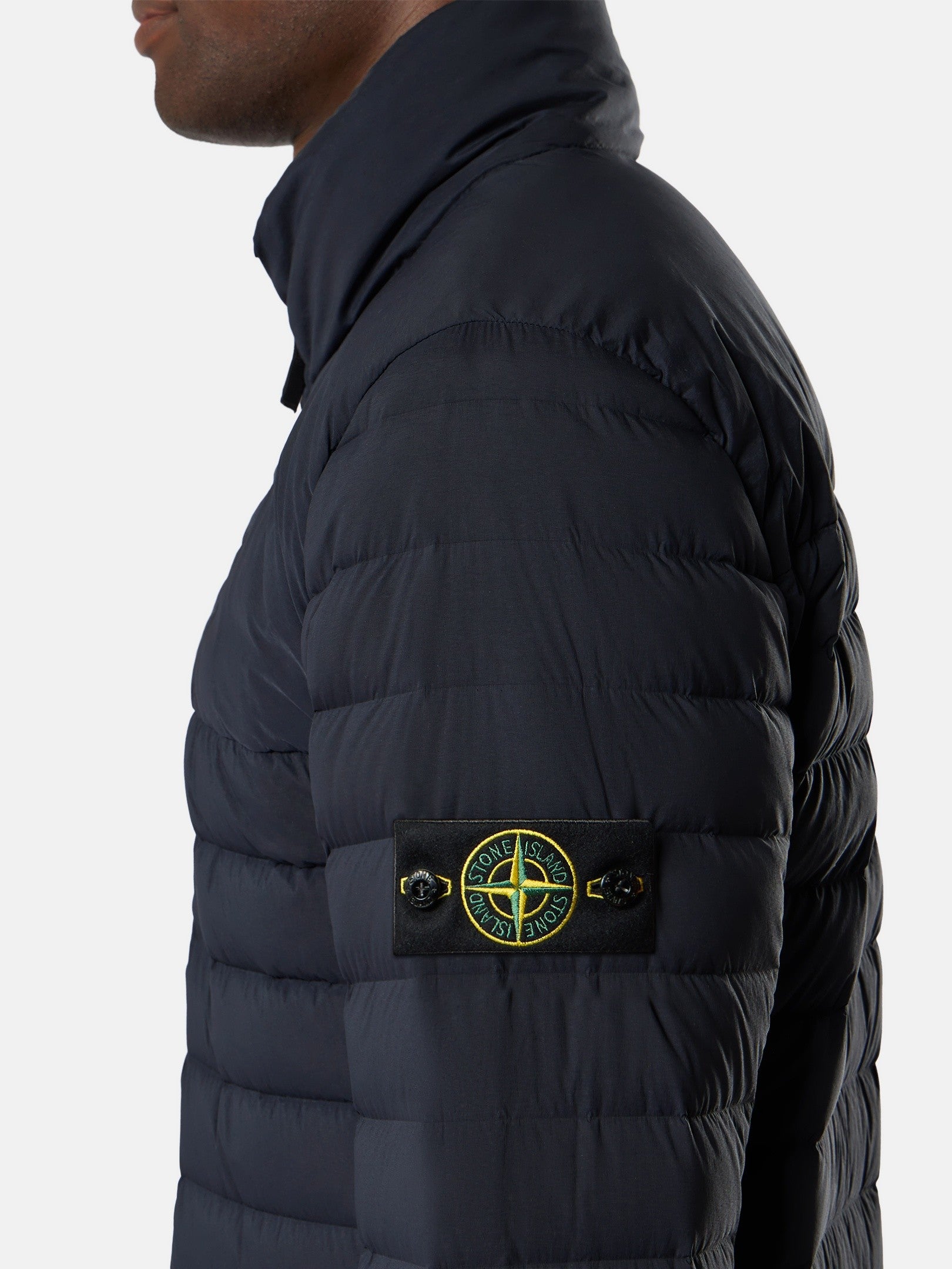 Stone Island Stand Collar Down Jacket with Anti-Drop Finish 4100067