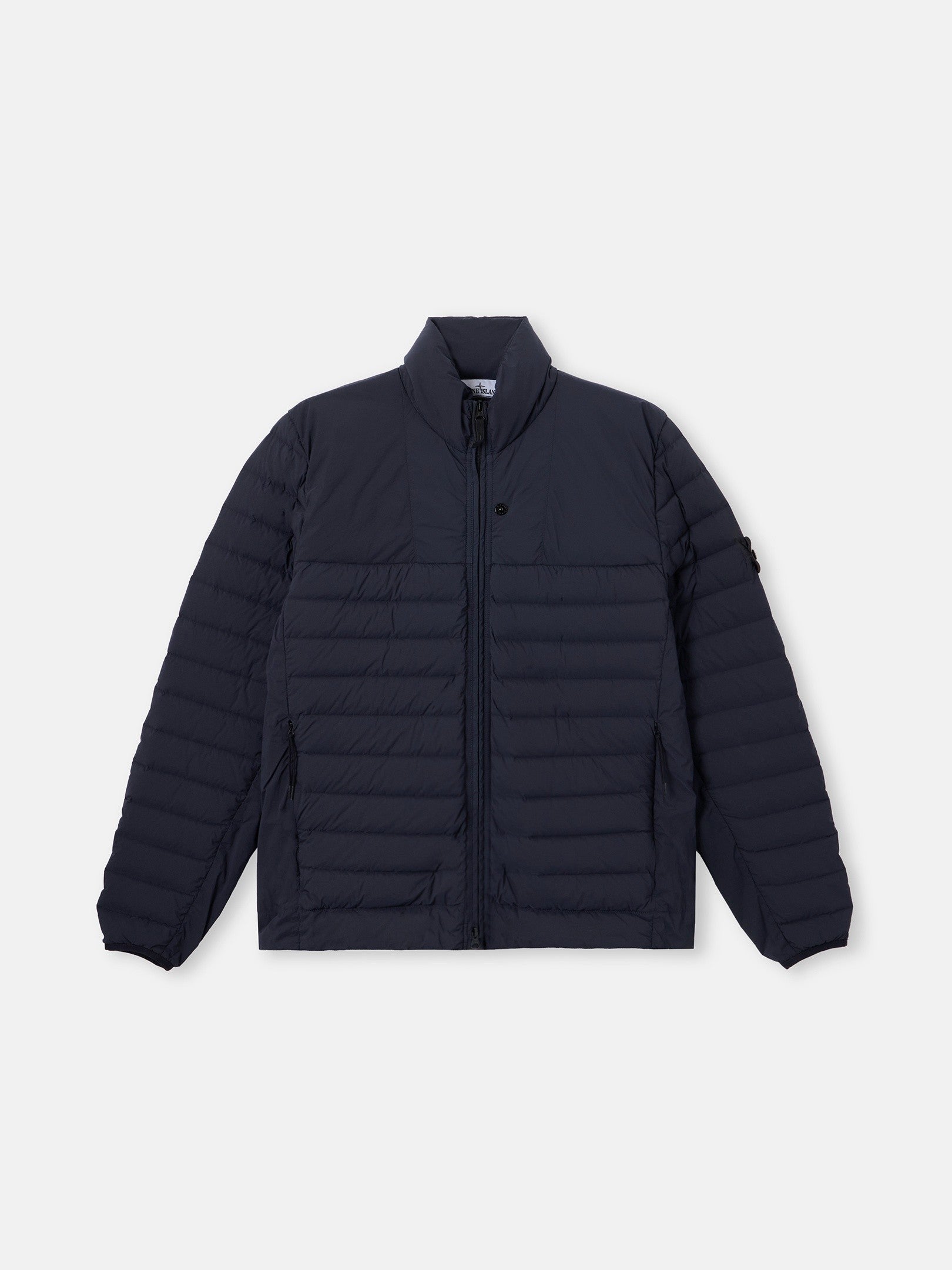 Stone Island Stand Collar Down Jacket with Anti-Drop Finish 4100067