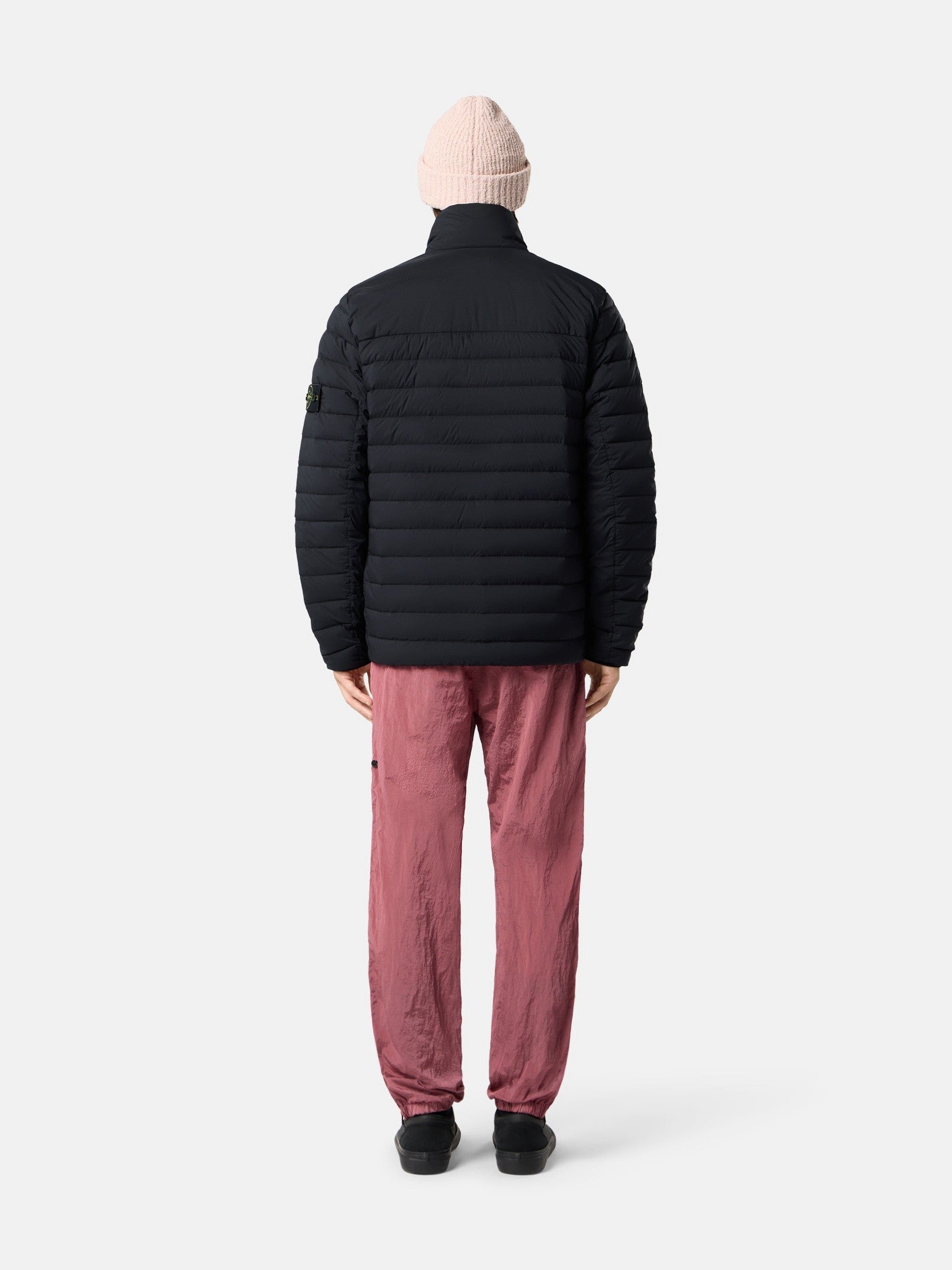 Stone Island Stand Collar Down Jacket with Anti-Drop Finish 4100067