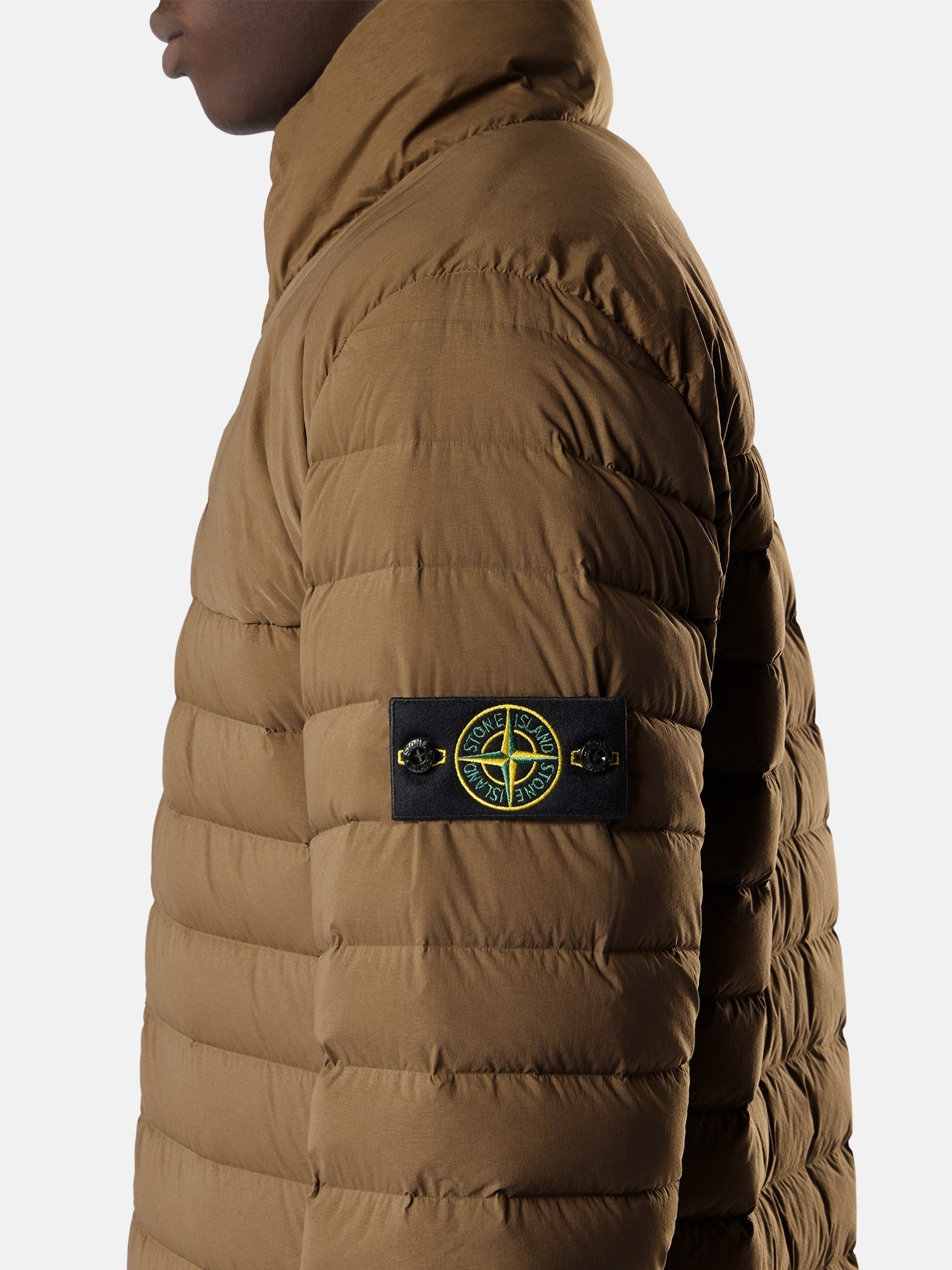 Stone Island Stand Collar Down Jacket with Anti-Drop Finish 4100067