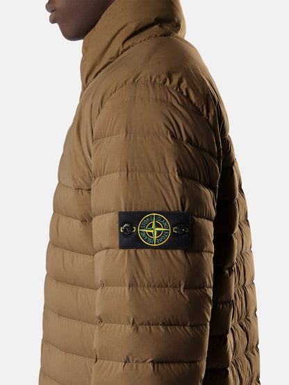 Stone Island Stand Collar Down Jacket with Anti-Drop Finish 4100067