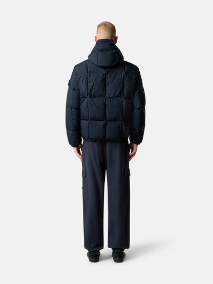Stone Island Hooded Down Jacket With Wind Resistance 4100083