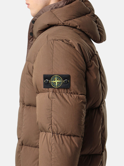 Stone Island Hooded Down Jacket With Wind Resistance 4100083