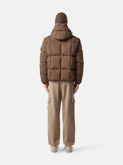 Stone Island Hooded Down Jacket With Wind Resistance 4100083