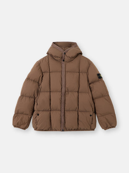 Stone Island Hooded Down Jacket With Wind Resistance 4100083