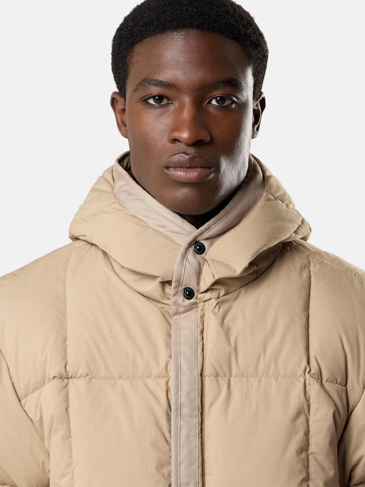 Stone Island Hooded Down Jacket With Wind Resistance 4100083