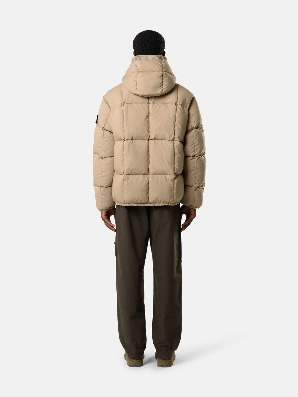 Stone Island Hooded Down Jacket With Wind Resistance 4100083