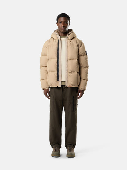 Stone Island Hooded Down Jacket With Wind Resistance 4100083