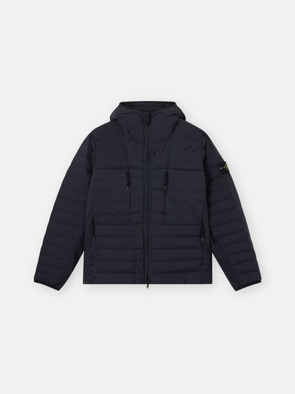 Stone Island Hooded Down Jacket with Anti-Drop Finish 4100107
