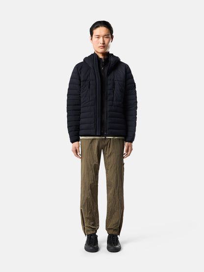 Stone Island Hooded Down Jacket with Anti-Drop Finish 4100107