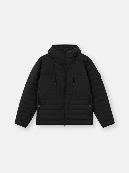 Stone Island Hooded Down Jacket with Anti-Drop Finish 4100107