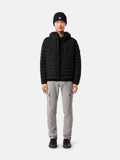 Stone Island Hooded Down Jacket with Anti-Drop Finish 4100107