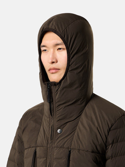 Stone Island Hooded Down Jacket with Anti-Drop Finish 4100107