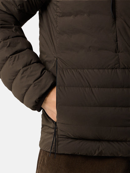 Stone Island Hooded Down Jacket with Anti-Drop Finish 4100107