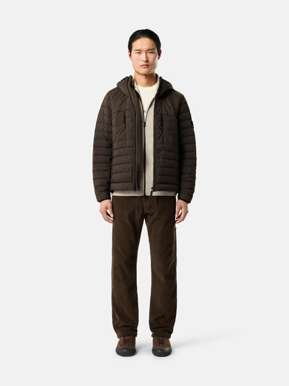 Stone Island Hooded Down Jacket with Anti-Drop Finish 4100107