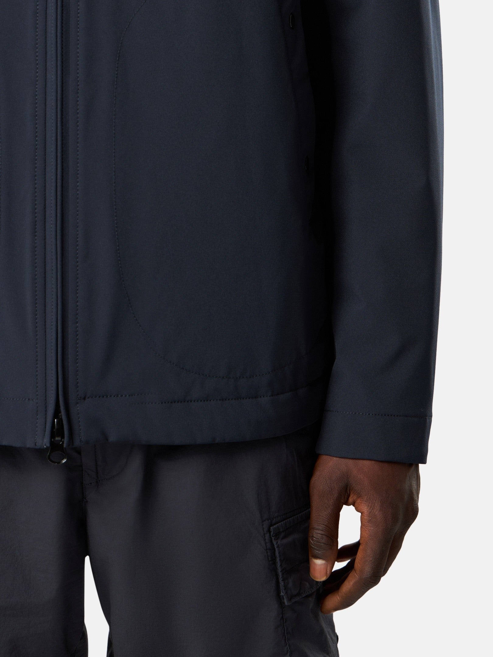 Stone Island Hooded Jacket with Wind- and Water-Resistant Membrane 4100108