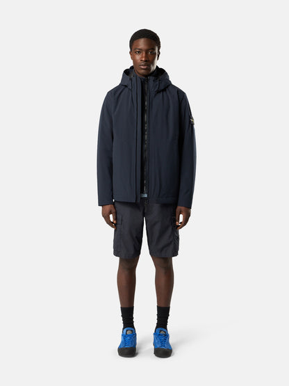 Stone Island Hooded Jacket with Wind- and Water-Resistant Membrane 4100108