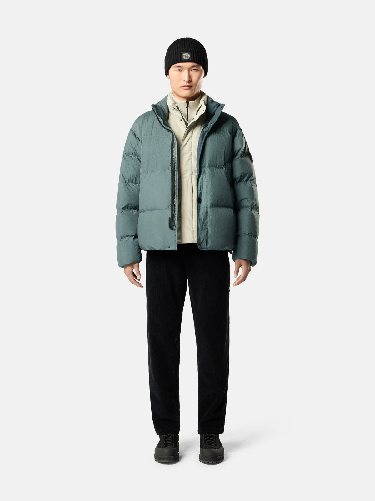 Stone Island Down Jacket with Wind Resistance and Anti-Drop 4100109