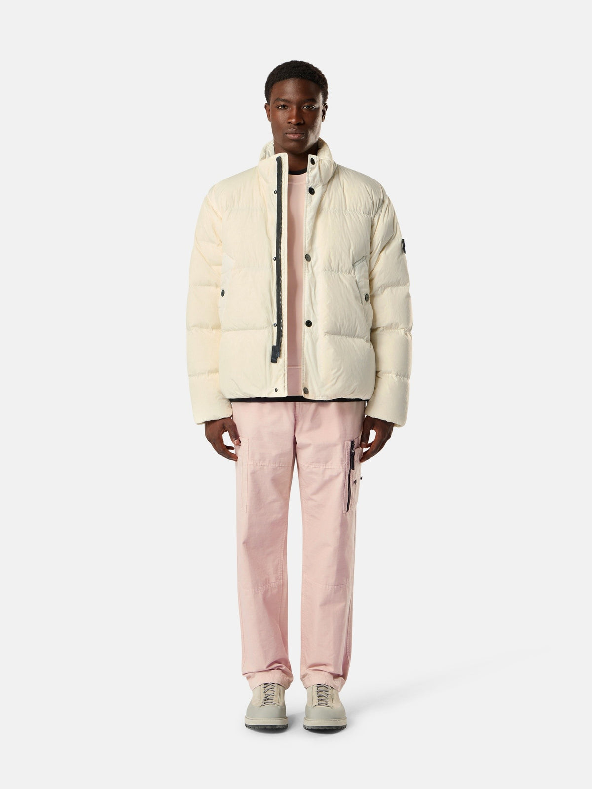 Stone Island Down Jacket with Wind Resistance and Anti-Drop 4100109