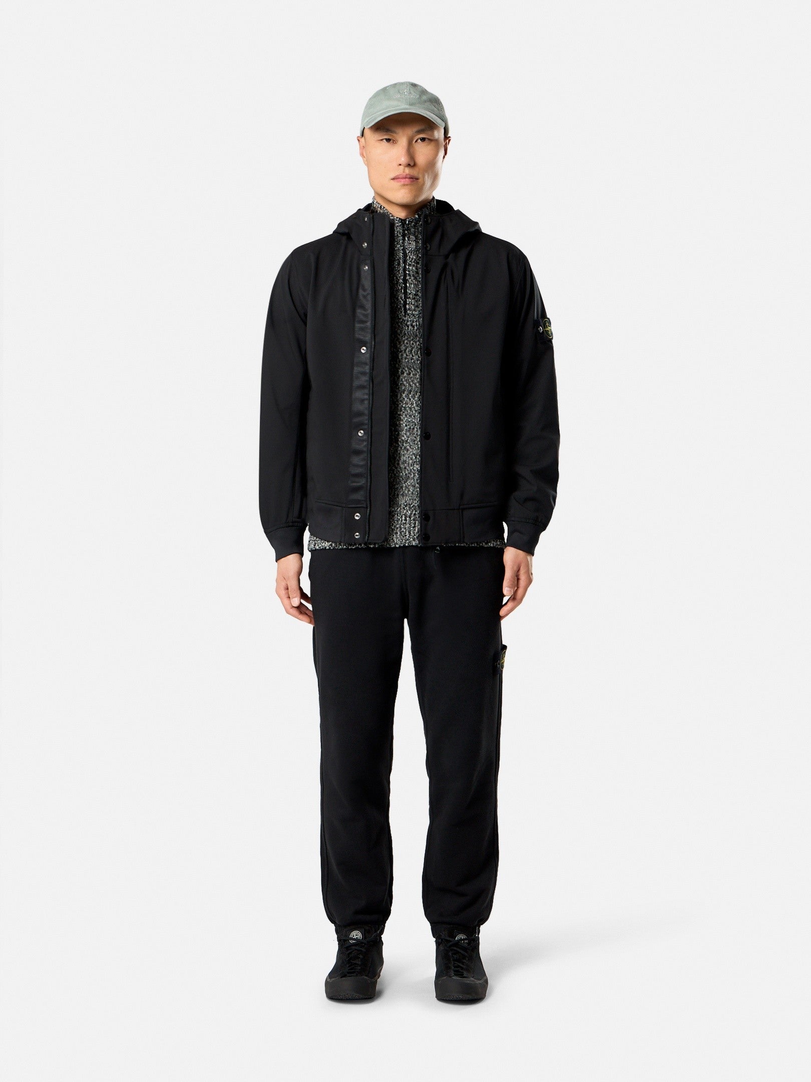 Stone Island Hooded Jacket with Water- and Wind-Resistant Membrane 4100118