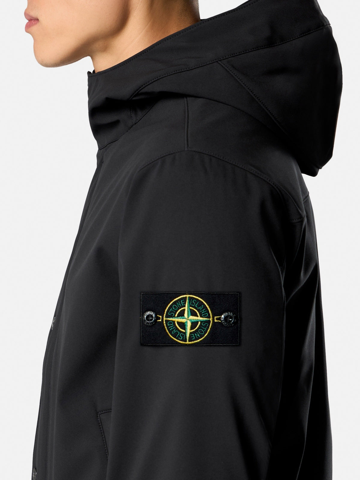 Stone Island Hooded Jacket with Water- and Wind-Resistant Membrane 4100118