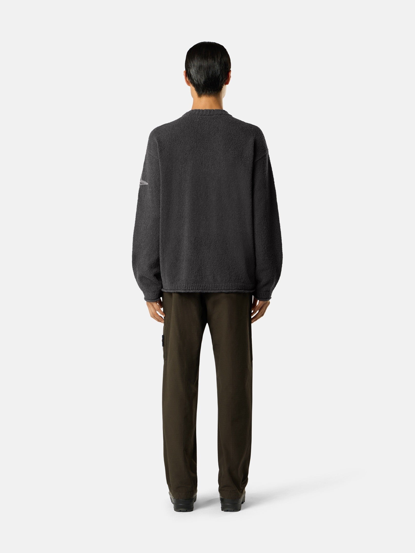 Stone Island Loose-Fit Crewneck Jumper with Needle-Punched Star 5100002