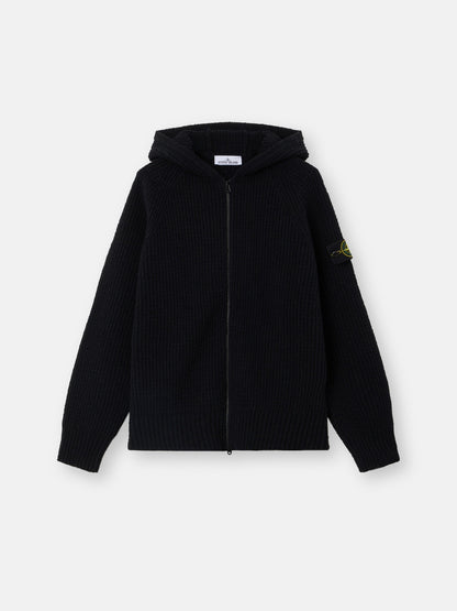 Stone Island Loose-Fit Hooded Zip-Up Jumper with Raglan Sleeves 5100005