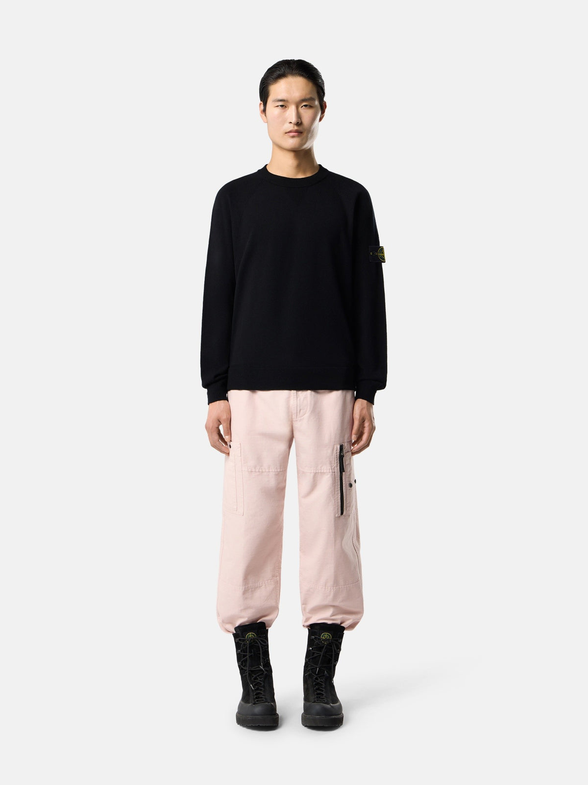 Stone Island Loose-Fit Crewneck Jumper with Raglan Sleeves 5100007
