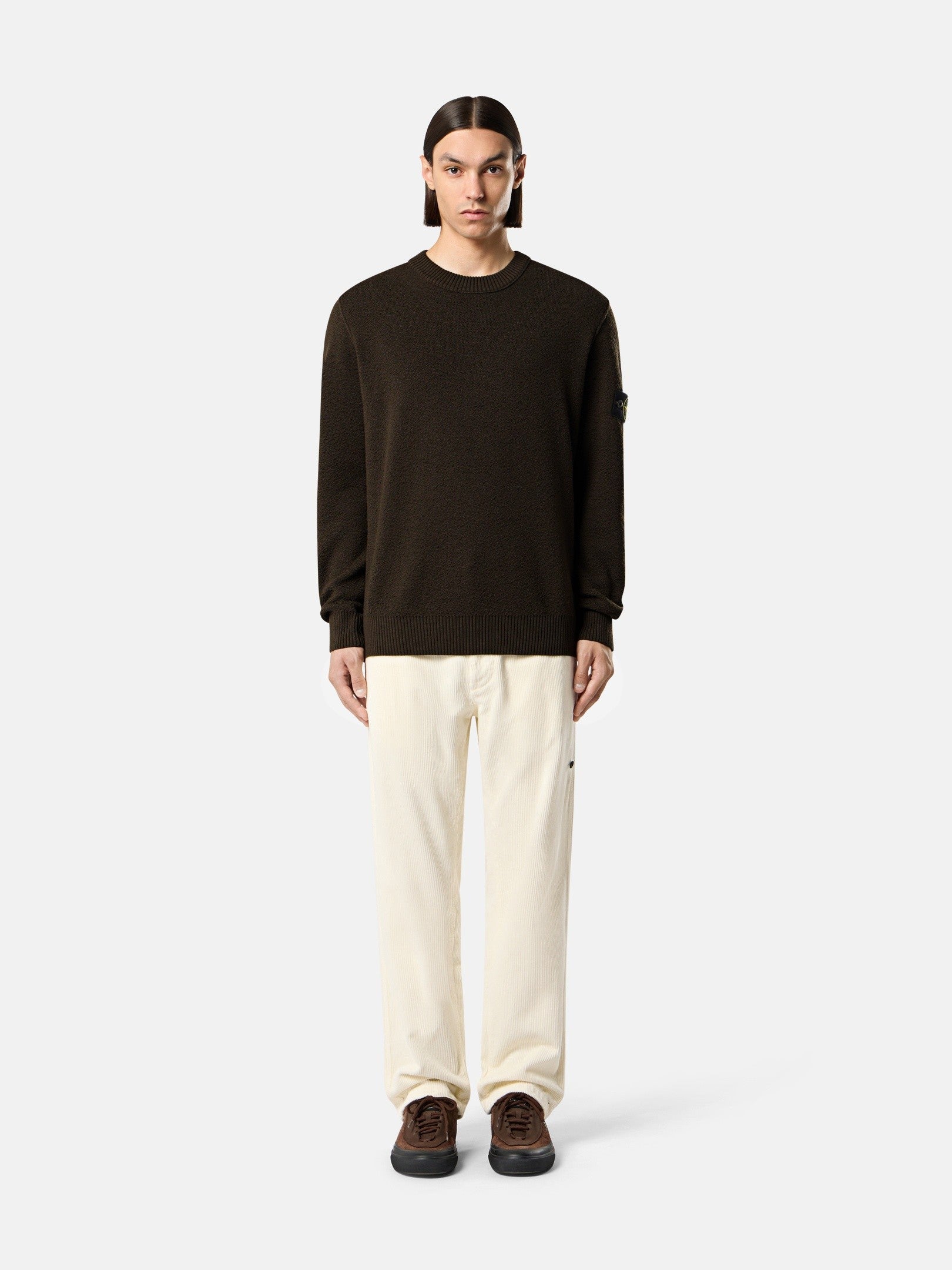 Stone Island Loose-Fit Crewneck Jumper with Ribbed Trims 5100011