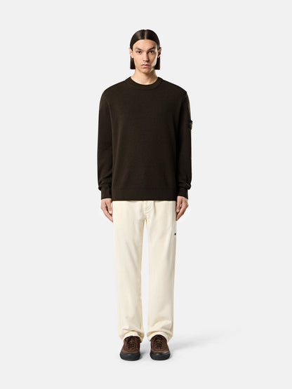 Stone Island Loose-Fit Crewneck Jumper with Ribbed Trims 5100011