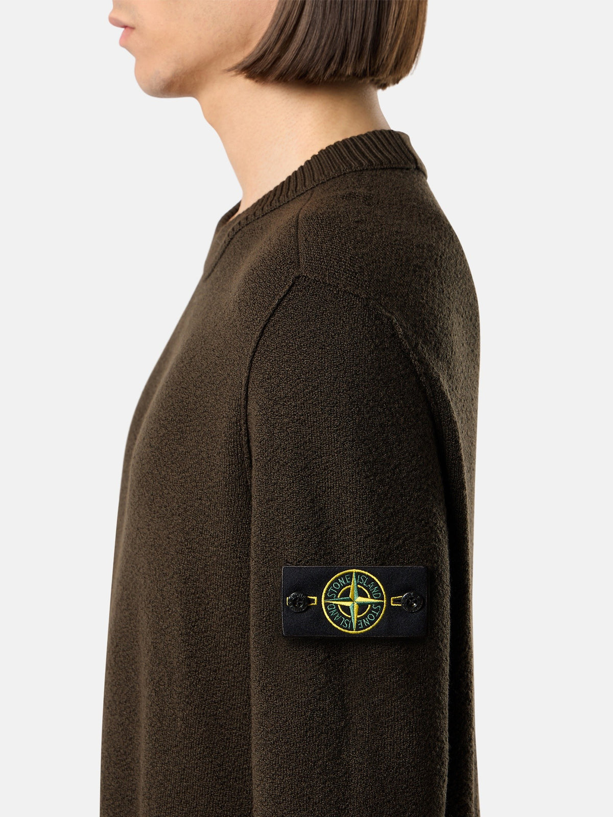 Stone Island Loose-Fit Crewneck Jumper with Ribbed Trims 5100011