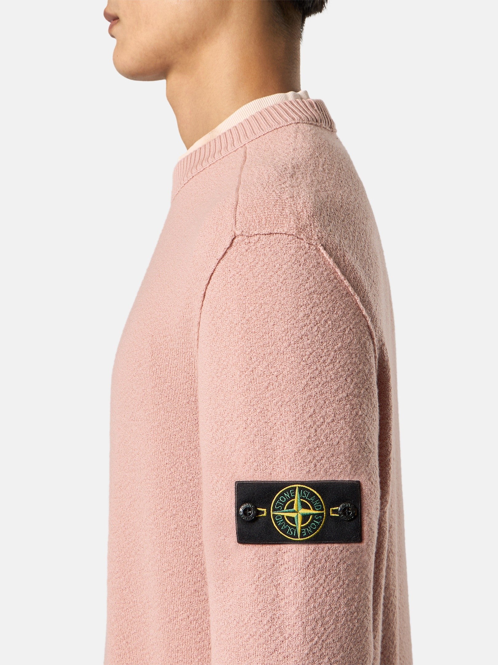 Stone Island Loose-Fit Crewneck Jumper with Ribbed Trims 5100011