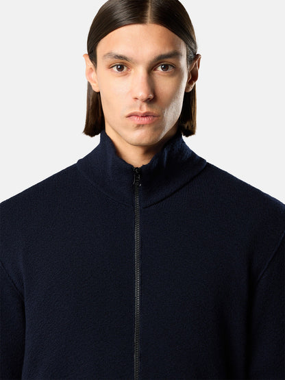 Stone Island Loose-Fit Zip-Up Jumper with Pockets 5100012