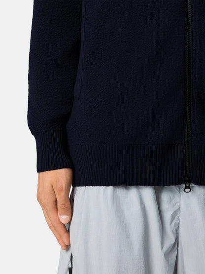 Stone Island Loose-Fit Zip-Up Jumper with Pockets 5100012