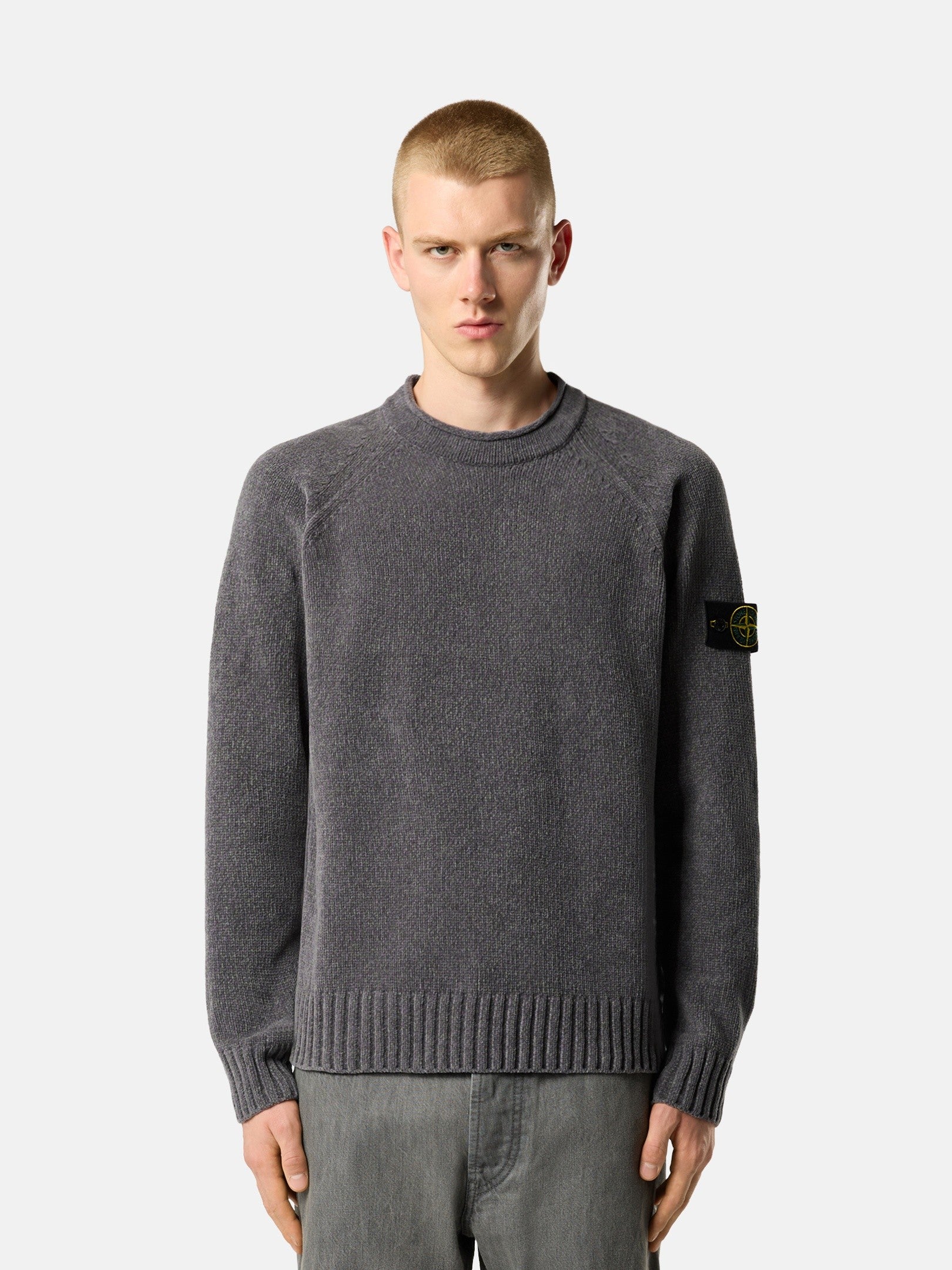 Stone Island Loose-Fit Crewneck Jumper with Raglan Sleeves 5100013